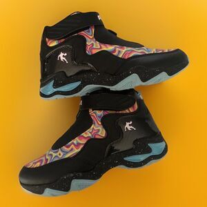 AND1  Little Boys' Shoes Sz 4 Hi-Top Zip Athletic Sneakers color MULTICOLOR NEW